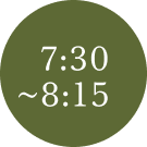 7:30〜8:15